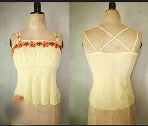 Floral Embroidered Cami Top