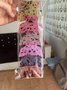 Set of 6 Colorful Claw Clips