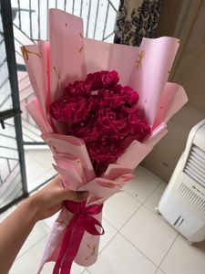 Handmade Ribbon Rose Bouquet