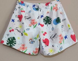 Funky Patterned White Shorts