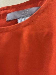 H&amp;M Chic Coral Bell Sleeve Dress