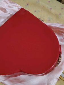 Red Heart Shaped sling bag