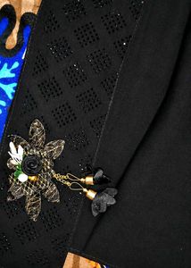 Elegant Black nose piece with Embellishment