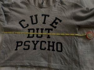 Cute But Psycho Crop Hoodie