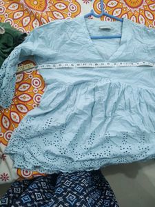 Stylish Blue Tunic Top by Westside....