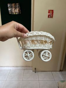 Vintage Baby Carriage Basket
