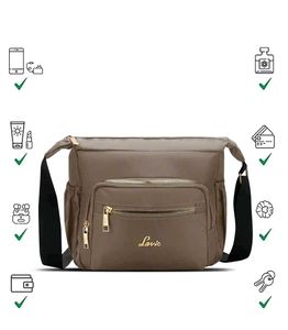 Lavie Taupe Crossbody Bag