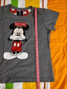 Grey Mickey Mouse T-Shirt