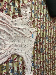 Cute Pink Floral Shirt Dress