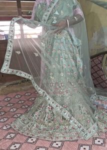 heavy cancan lehanga for wedding