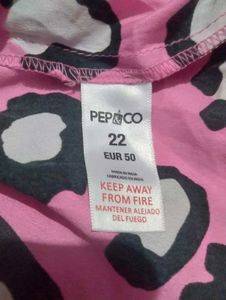 Pink Leopard Print Strapless Dress