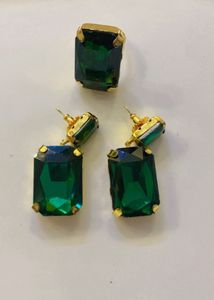 New Combo of Emerald  Earrings And Ring