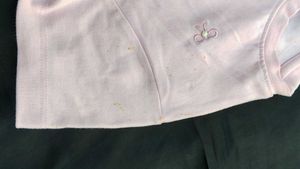 Cute Bow Embroidered Pink T-Shirt