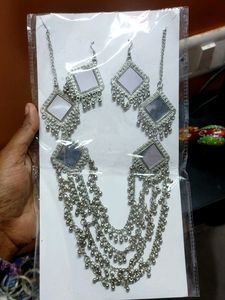 New Oxidised Silver Jwellery Set
