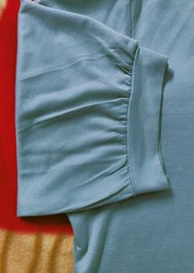 Trendy Teal Top with Ruffled Sleeves