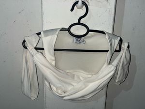 Princess Polly Taylor Wrap Top in White