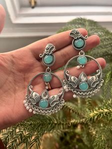 Boho Elephant Jhumka Earrings