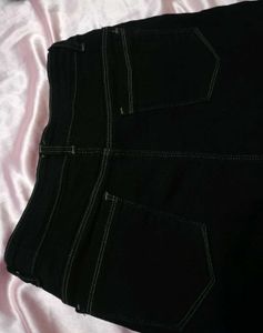 Black Straight Jeans for Women