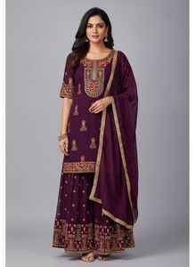 Sharara Suit Set With Dupatta