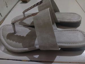 Stylish Grey Flat Sandals