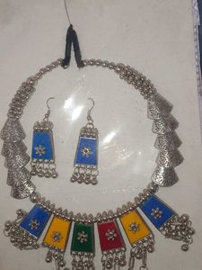 Boho Ethnic Necklace &amp; Earring Set