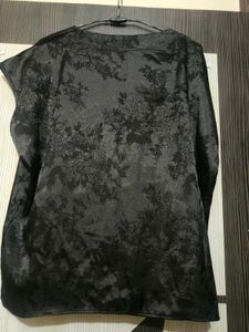 Elegant Black Jacquard Sleeveless Top