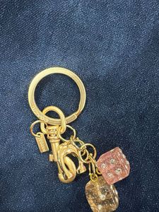 Coach Dice Charm Keychain