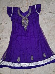 Beautiful Purple Kurta Set with Embellishments