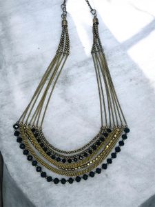 Multi-Layered Beaded Statement Necklace