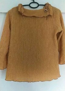 Gold Textured Top