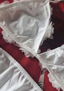 White Floral Bikini Set