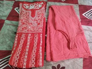 Chikankari long frock