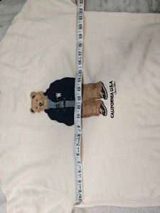 Cream Teddy Bear Knit Sweater