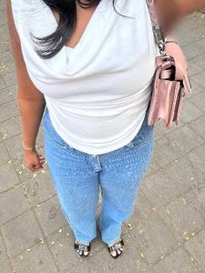 Stylish White Drape Neck Top