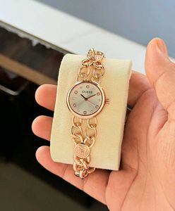 Guess Rose Gold Chain Link Watch