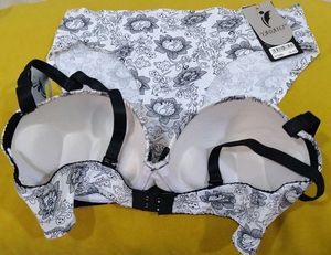 313 -- uplift soft floral print bra panty set