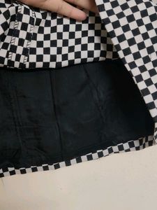 Checkered Mini Skirt