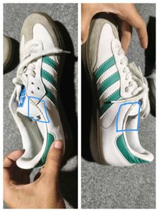Adidas Samba OG Cloud White/Green Unisex 🔥