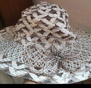 Wide Brim Woven Sun Hat