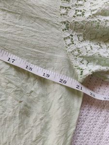 Light Green Embroidered Kurta Top