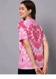 Pink Tie-Dye Heart T-Shirt