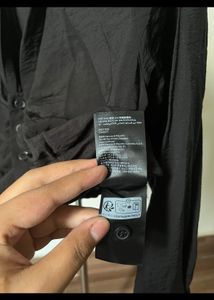 H&amp;M, Crop Button Down Shirt