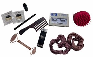 Beauty Combo with MAC Lipstick, lashes, comb etc