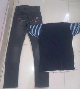 Kids Jeans and T-Shirt Set