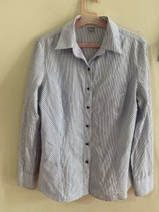Classic Striped Button-Up Shirt