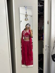 Elegant pink Embroidered Lehenga Choli Set