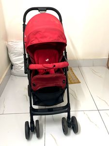 Red Baby Stroller