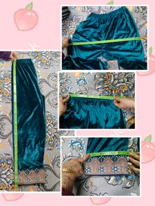 Elegant ZARI Embroidery Velvet Kurta Set