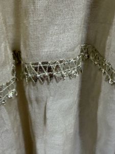 Elegant Cream Kurta Set with Embellished Neckline