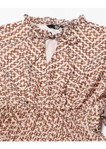 Fig Geometric Print A-Line Dress